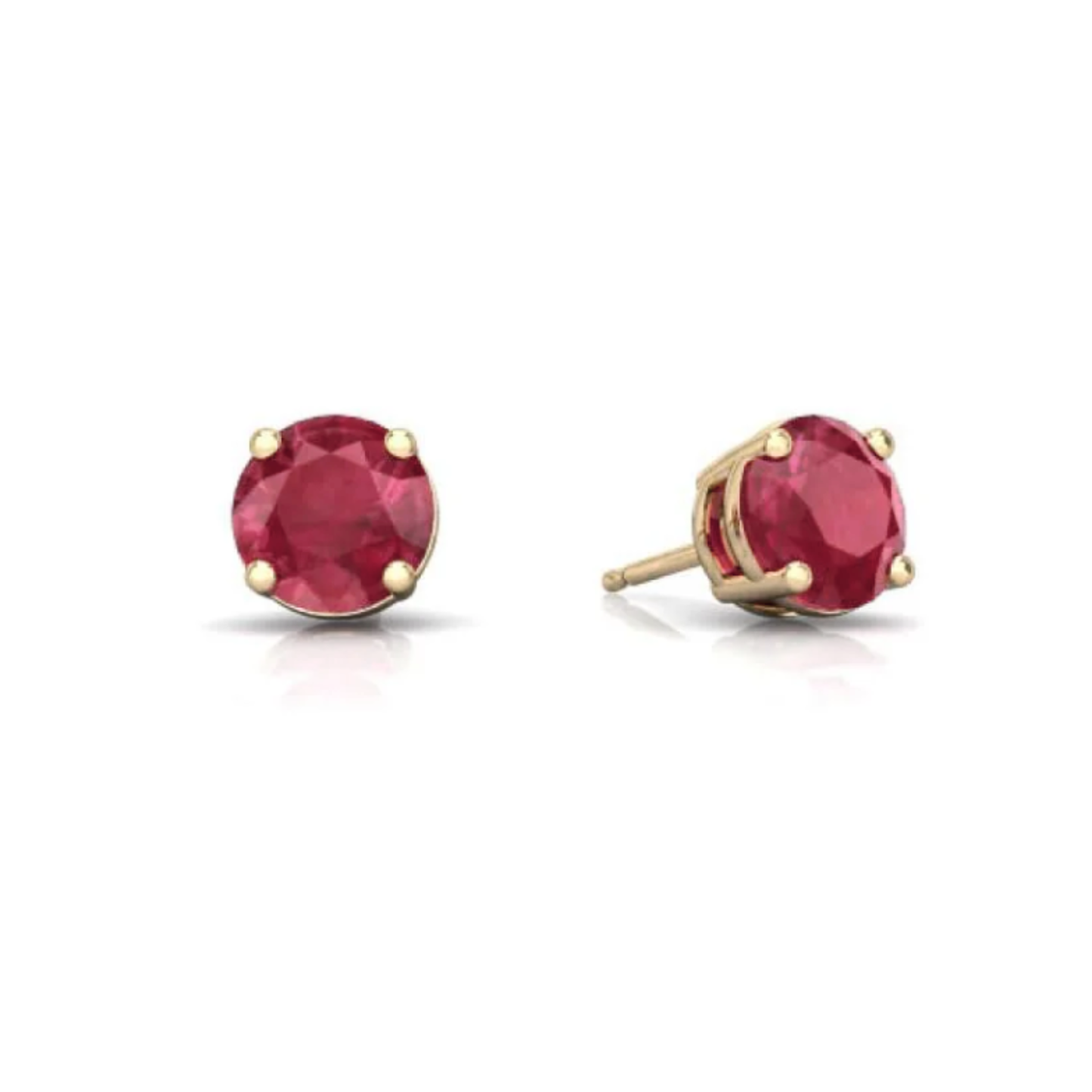 Aretes con Rubíes