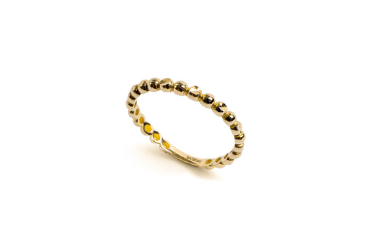 Anillo con bolitas Oro 10kt