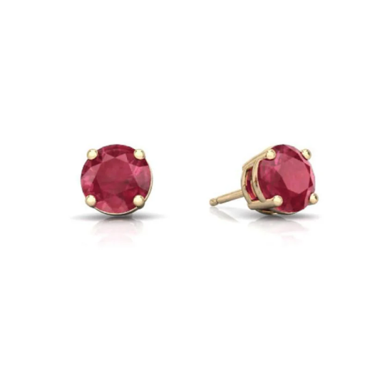 Aretes con Rubíes