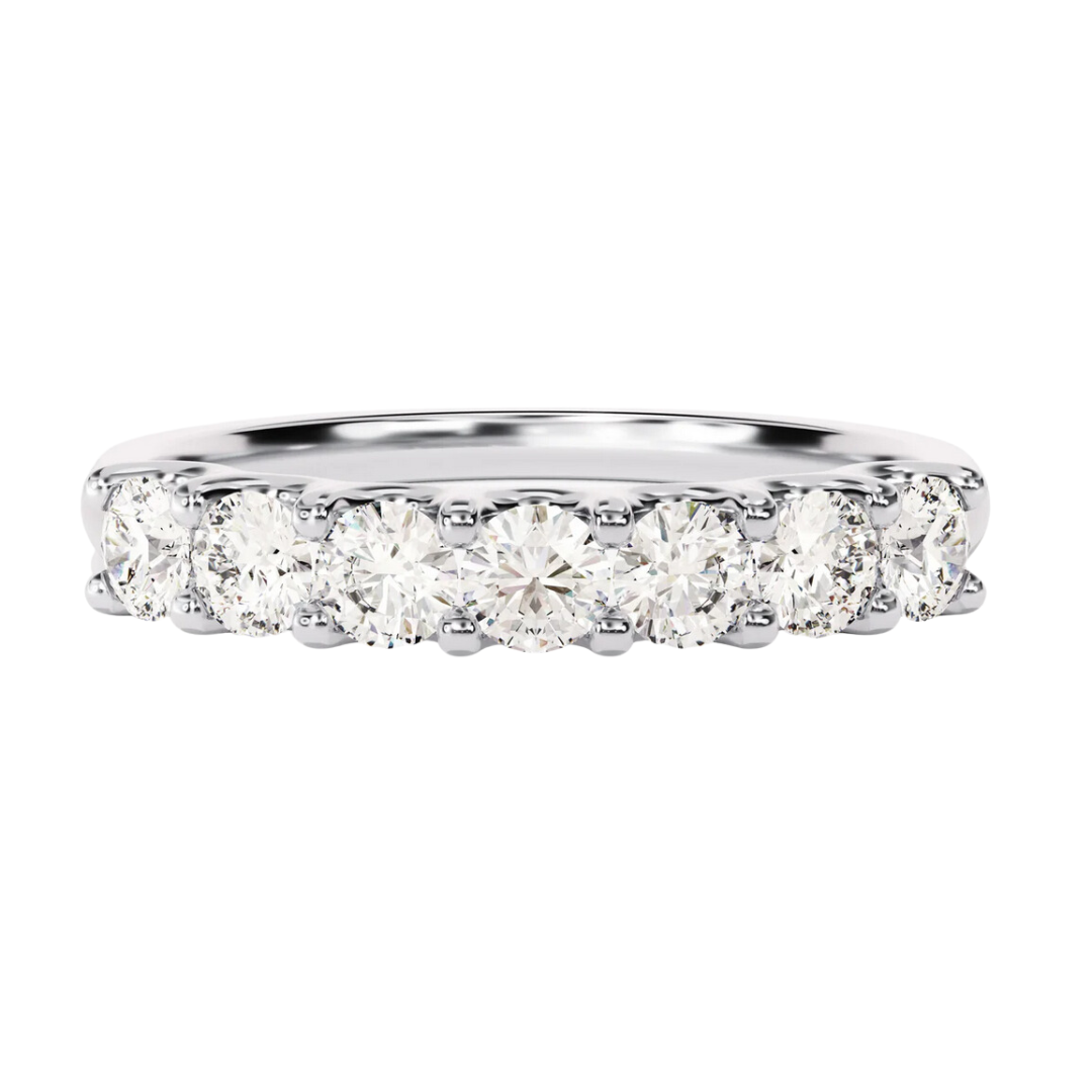 Media Churumbela con 7 Diamantes Lab-Grown 3mm 0.30ctw