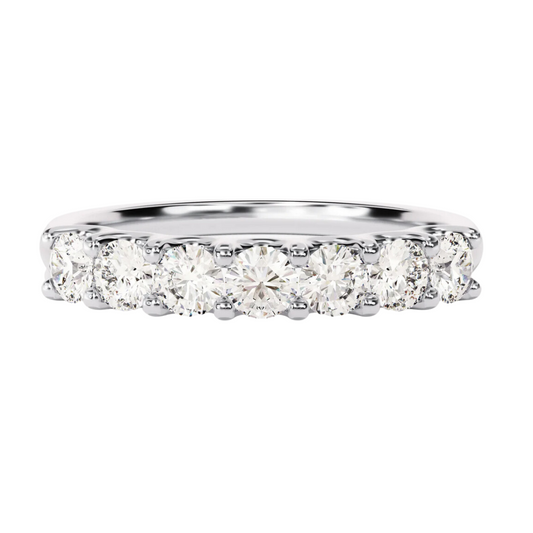 Media Churumbela con 7 Diamantes Lab-Grown 3mm 0.30ctw