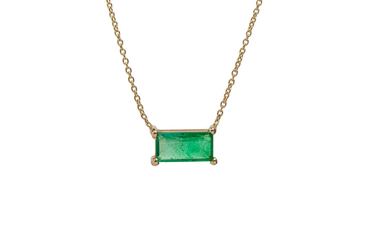 Collar con Esmeralda Oro 14kt