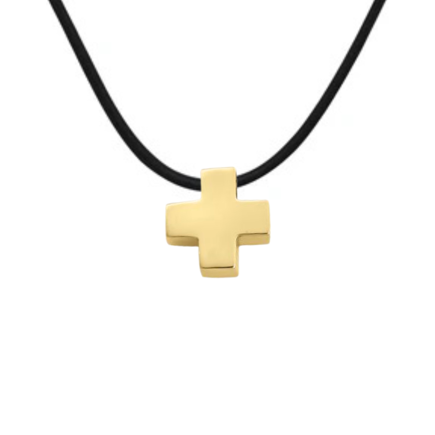 Collar con Cruz en caucho