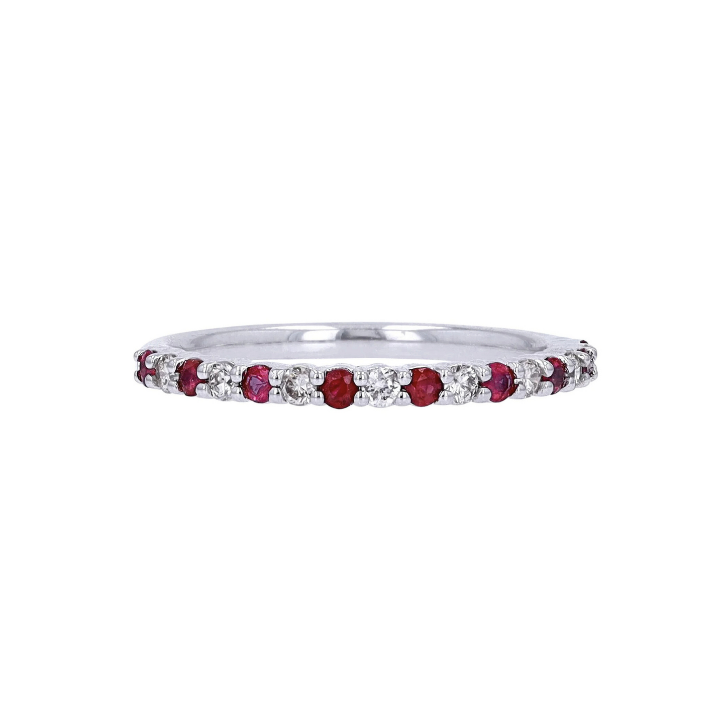 Media Churumbela con Rubíes y Diamantes Naturales