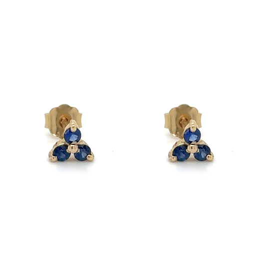 Aretes trío de Zafiros