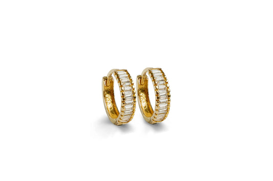 Arracadas baguette Oro 10kt