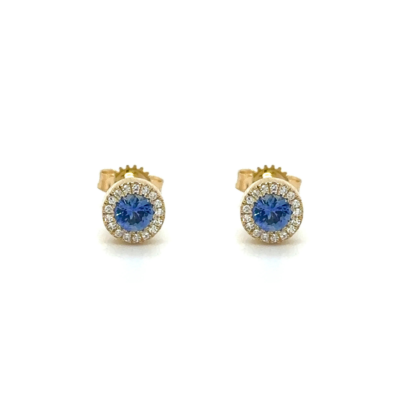 Aretes con Zafiros y Diamantes